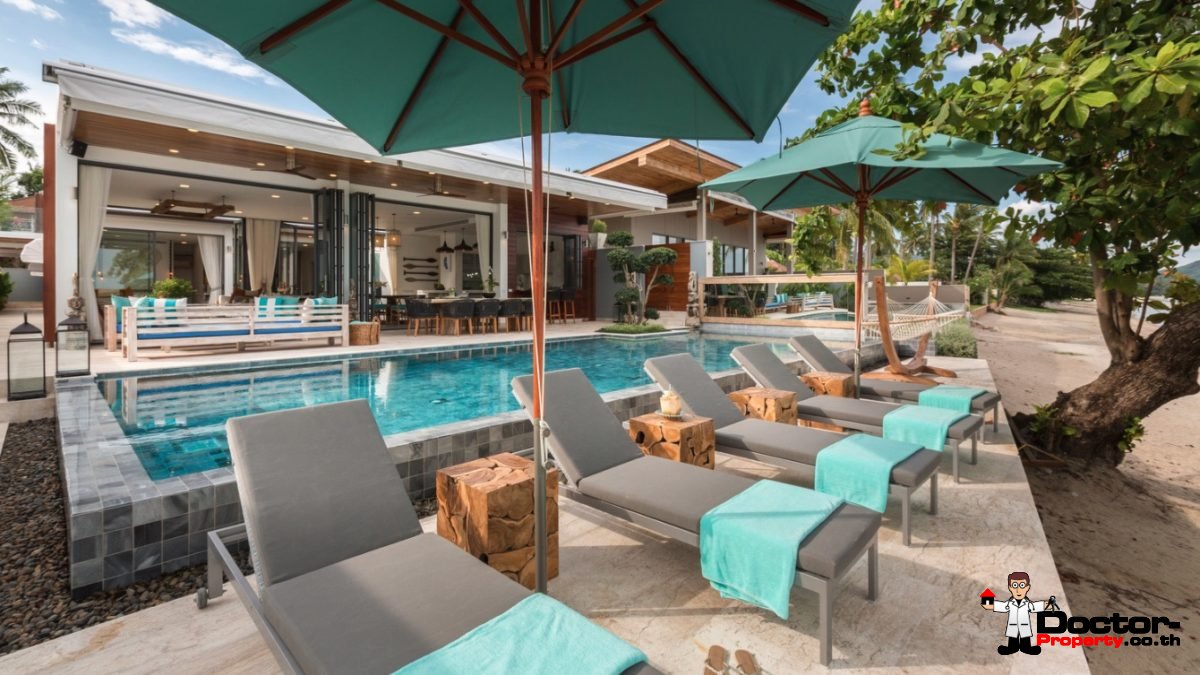 Amazing Beachfront Villa - 6 Bedrooms - Laem Por - Koh Samui - for sale